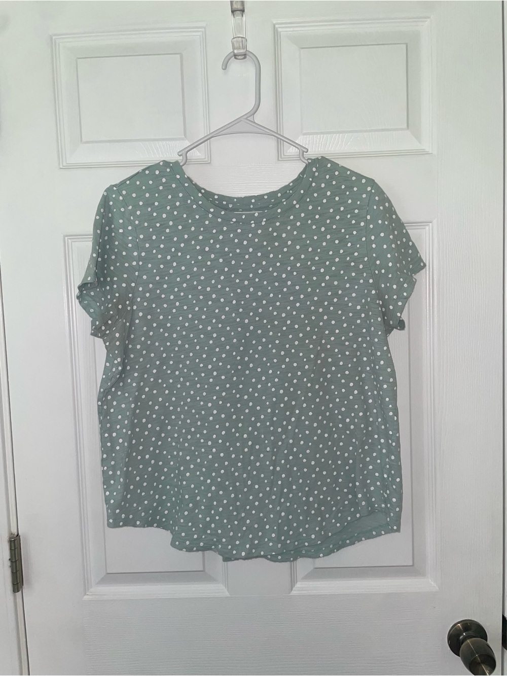 Old Navy Mint Green Polka Dot Short Sleeve Tee
